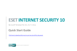 ESET Internet Security Quick start guide