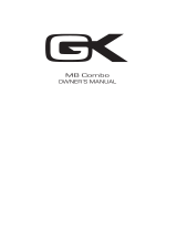 Gallien-Krueger MB Combo Owner's manual