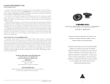 JL Audio VR690-CXi Owner's manual