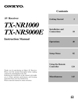 ONKYO TX-NR1000 User manual