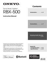ONKYO RBX-500B Owner's manual