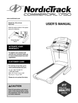 NordicTrack Elite 5700 Treadmill User manual