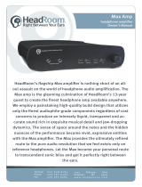 HeadRoom Max Amp Owner's manual