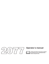 Husqvarna 2077 User manual