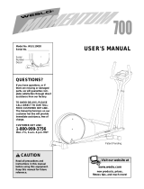 Weslo MOMENTUM 700 User manual