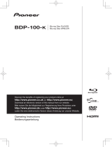 Pioneer BDP100 User manual
