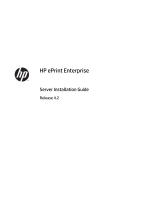 HP ePrint Enterprise Single Server 1000 E-LTU Installation guide