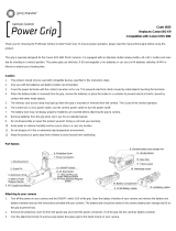 Promaster Battery Grip For Canon 60D Owner's manual