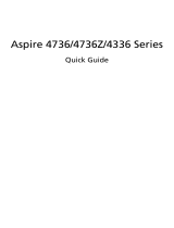 Acer Aspire 4736G Quick start guide