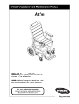 Invacare At’m Owner's Operator And Maintenance Manual