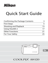 Nikon COOLPIX AW120 Quick start guide