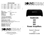 Soundstream Rubicon 302 Owner's Manual And Installation Manual