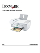 Lexmark X5495 - Clr Inkjet P/s/c/f Adf USB 4800X1200 3.5PPM User manual