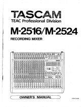 Tascam M-2524 Owner's manual