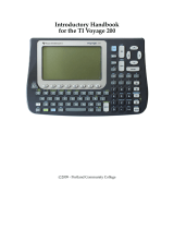 Texas Instruments TI Voyage 200 Introductory Handbook