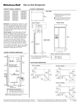 KitchenAid Classic Series KSSS48FTX Dimension Manual