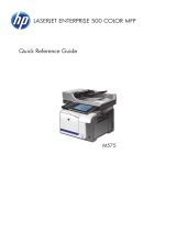 HP LaserJet Enterprise 500 color MFP M575 Reference guide
