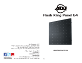 ADJ Flash Kling Panel 64 User Instructions