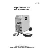 ESAB Migmaster 300i cvcc Welding Power Supply User manual