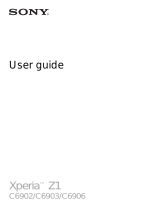 Sony Xperia Z1 User manual