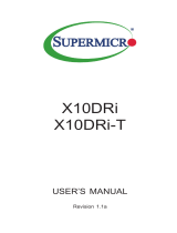 Supermicro X10DRi-T User manual