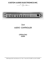 Custom Audio Electronics 2x4 Audio Controller User manual