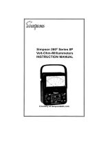 Simpson 260-8P User manual