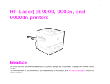 HP LaserJet 9000 Printer series User guide