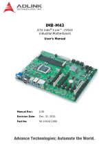 ADLINK Technology IMB-M43 User manual