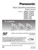 Panasonic DMCFS41EB Operating instructions