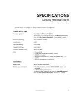 Gateway M680 User manual