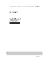 Sony STR-DN1070 Operating Instructions Manual