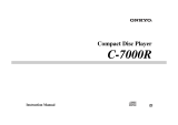 ONKYO C-7000R Owner's manual