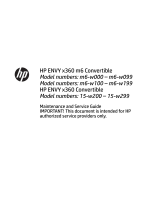 HP ENVY m6-w000 x360 Convertible PC User guide