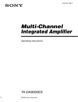 Sony TA-DA9000ES User manual