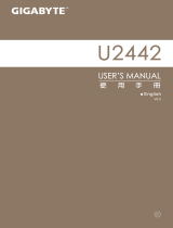 Gigabyte U24F Owner's manual