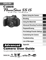 Canon S5 IS User manual