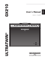 Behringer GX210 User manual