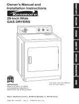 Kenmore 11070602990 Owner's manual