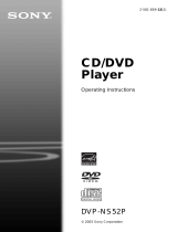 Sony DVP-NS52P Operating instructions