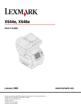 Lexmark X644E - With Modem Taa/gov Copying Manual