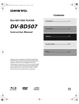 ONKYO DV-BD507 Owner's manual