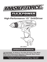 Master-force 241-0460 User manual