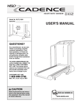 Weslo Cadence 935 User manual