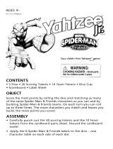 Yahtzee JR. Spiderman & Friends Edition Operating instructions