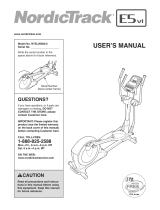 NordicTrack 10.0 Ze Elliptical User manual