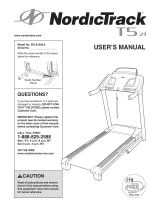 NordicTrack T5 Zi Treadmill User manual