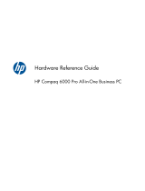 HP Compaq 6000 Pro All-in-One PC Reference guide