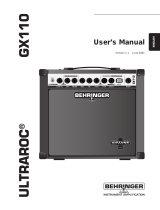 Behringer Ultraroc GX110 User manual