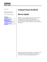 Compaq ProLiant DL380 G2 Service Update Manual